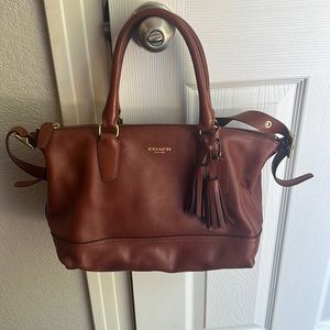Coach Legacy Satchel in Cognac Brown Leather